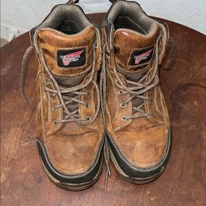 Red Wing 6692 Men’s Brown Leather Work Boots 10 W Composite Toe EH Slip Resist